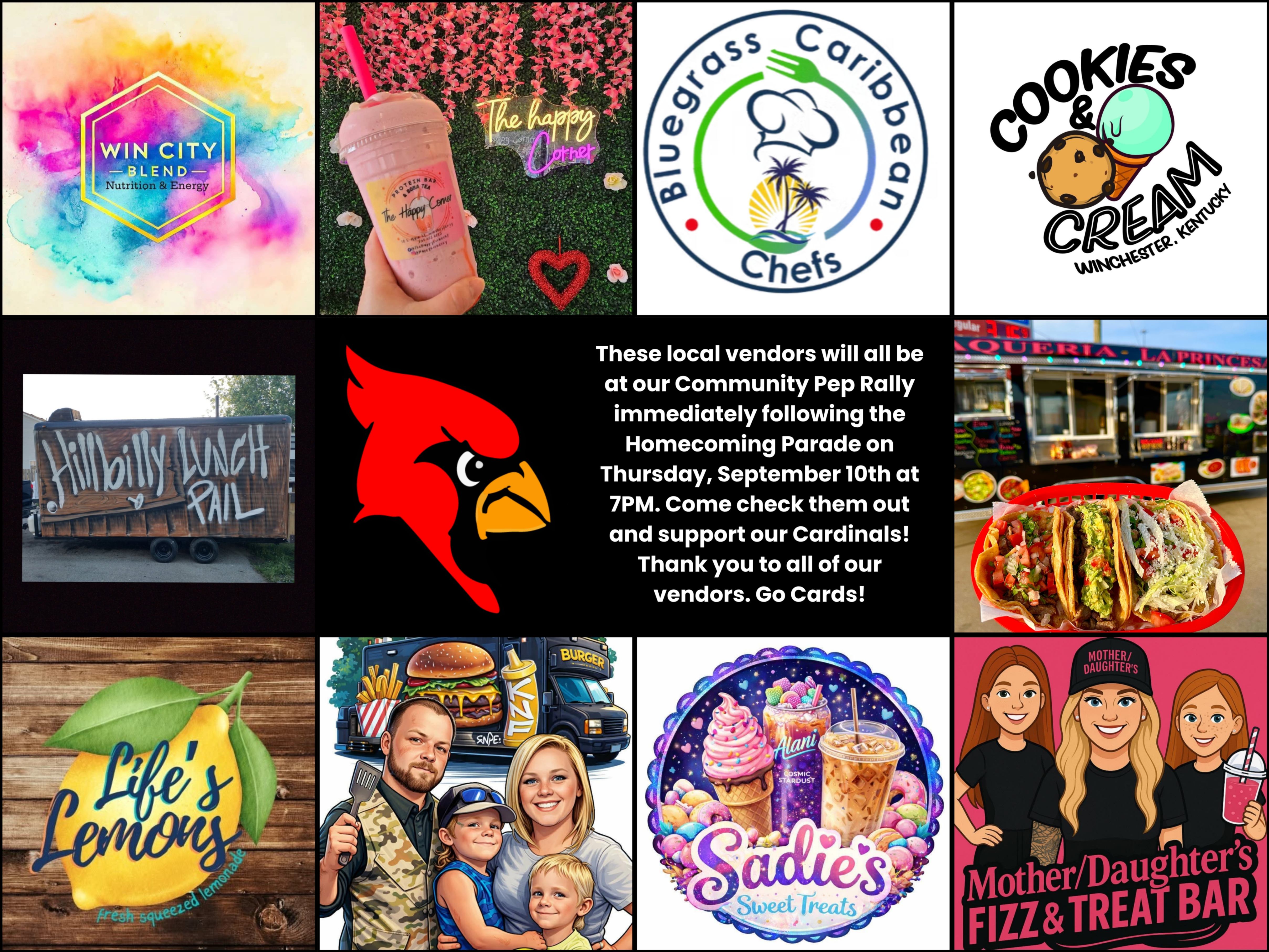 thank you to local vendors